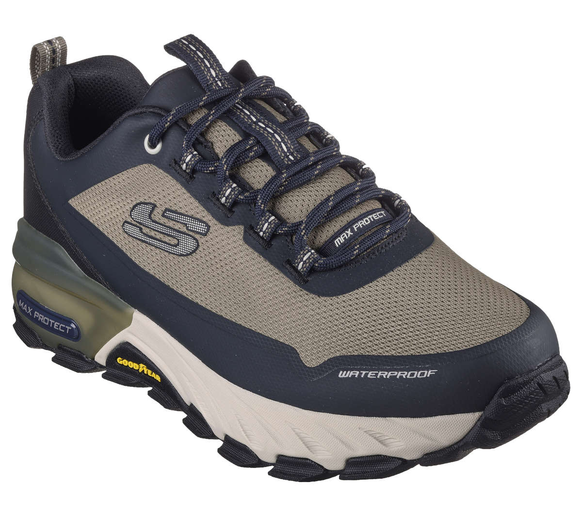 Skechers Mens Max Protect Fast Track Waterproof Shoes