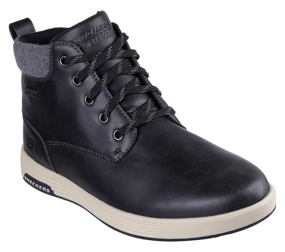 Skechers boots leather on sale