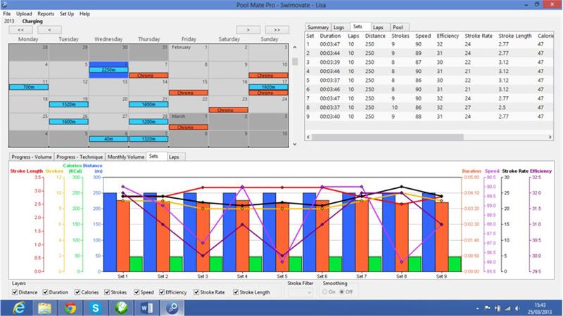 Swimovate Poolmate Live Swim Training Watch-5