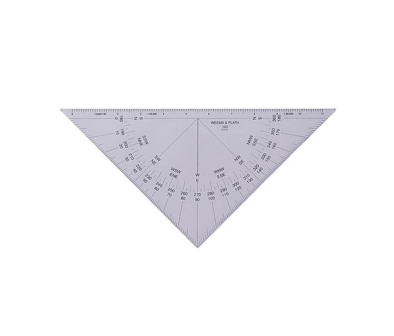 Weems and Plath Protractor Triangle Black Scale-3