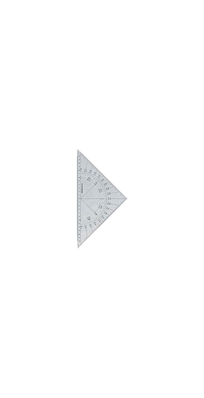 Weems and Plath Protractor Triangle Black Scale-1